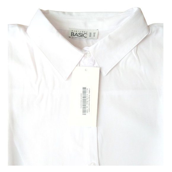 Everyday Basic Other - White Everyday Basic Mens Work Shirt, Size 16 UK